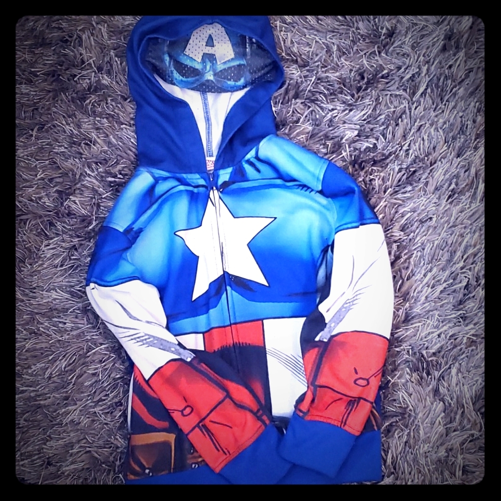 Avengers mask hooded sweater